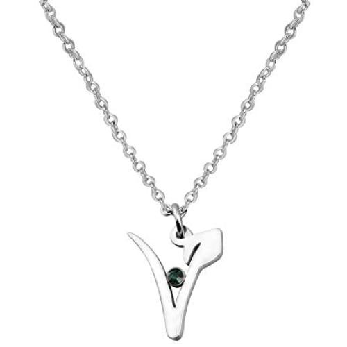 WUSUANED Stainless Steel Vegan Symbol Pendant Necklace Gift for Vegetarian
