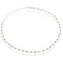Sterling Silver 12'' + 3'' Italian Diamond-Cut MoonBeads Choker Necklace