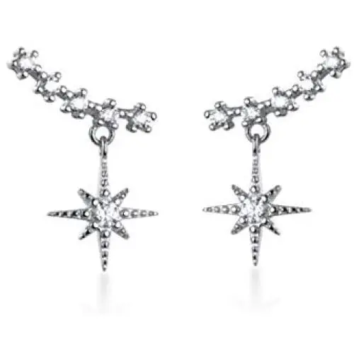 SLUYNZ Sparkling Star Drop Earrings for Women Teen Girls Sterling Silver Star Wrap Earrings Studs SLUYNZ Sparkling Star Drop Earrings for Women Teen Girls Sterling Silver Star Wrap Earrings Studs