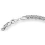 Miabella 925 Sterling Silver Italian Byzantine Chain Necklace for Women 16, 18, 20 Inch Handmade in Italy