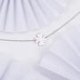 VENSERI S925 Sterling Silver Jewelry Four Leaf Clover Necklace Lucky Necklace for Women Sideways Necklace Birthday Gift
