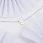 VENSERI S925 Sterling Silver Jewelry Four Leaf Clover Necklace Lucky Necklace for Women Sideways Necklace Birthday Gift VENSERI S925 Sterling Silver Jewelry Four Leaf Clover Necklace Lucky Necklace for Women Sideways Necklace Birthday Gift