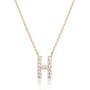 PAVOI 14K Yellow Gold Plated Cubic Zirconia Initial Necklace | Letter Necklaces for Women