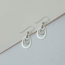 Boma Jewelry Triple Teardrop Multi-Finish Dangle Earrings