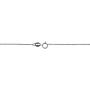 AeraVida 0.75 mm Simple Oval .925 Sterling Silver Cable Chain Necklace-18 inches