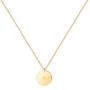 Gold Initial Pendant Necklaces,14K Gold Filled Engraved Disc Personalized Name Dainty Handmade Cute Heart Initial Tiny Pendant Necklaces Jewelry Gift for Women …