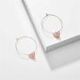 Butterfly Huggie Hoop Earrings Necklaces Set for Girl Dainty Acrylic Butterfly Aesthetic Cute Jewelry Earring Necklace Gold Plated Hypoallergen Earrings