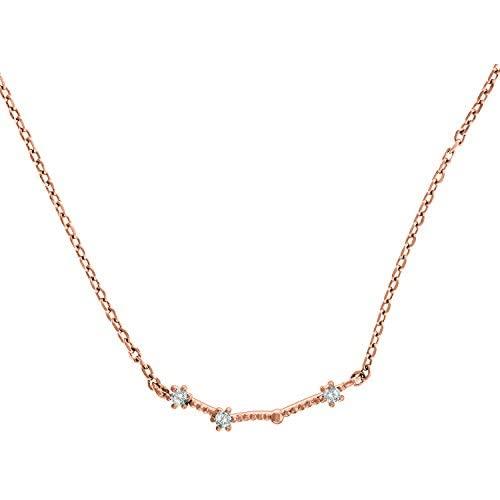 PAVOI 14K Gold Plated Astrology Constellation Horoscope Zodiac Necklace 16-18''