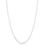 Sterling Silver or Yellow Gold Over Sterling Silver Round Cable Chain Pendant Necklace for Women (1.2 mm, 1.6 mm or 2.1 mm)