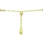 14K Gold Chain Triple Mariner Italian Adjustable Bracelet, 9''