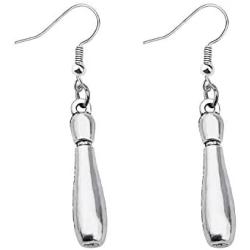 AKTAP Bowling Ball Lover Gift Bowling Pin Charm Earring Bowling Coach Jewelry Bowling Gift for Bowling Players 