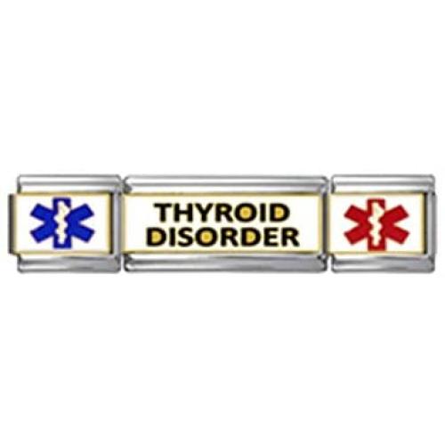 Stylysh Charms Thyroid Disorder Enamel Italian 9mm Link Triple Set MT305 Fits Traditional Classic