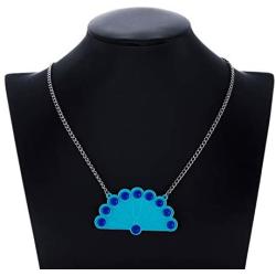 HANRESHE Miraculous Ladybug Necklace Comic Necklace Green Peacock Lady Bug Chat Noir Cosplay Costume Kids Jewelry