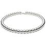 Verona Jewelers Sterling Silver 7MM 8MM Italian Bead Ball Chain Necklace- Handmade Bead Italian Necklace, Silver Bead Necklace