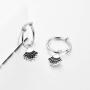WINNICACA Sterling Silver rbg Dissent Collar Earrings Dangle Drop Jewelry Gifts for Women Fan of Ruth Bader Ginsburg