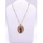 Virgen Maria Auxiliadora Pendant Necklace for Women 18K Gold Plated Chain Mary Help Of Christians Jewelry Virgen Maria Auxiliadora Pendant Necklace for Women 18K Gold Plated Chain Mary Help Of Christians Jewelry