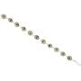 Sterling Silver Evil Eye Bracelet for Women and Girls 10 mm Glass Eyes Available in All Colors 7 inch