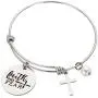 Augonfever Inspirational Gifts Expandable Wire Bangle Bracelet With Charms for Women Girls 2.5'' Augonfever Inspirational Gifts Expandable Wire Bangle Bracelet With Charms for Women Girls 2.5''