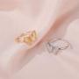 shanzuofeng Personality Metal Butterfly Ring Opening Adjustable Index Finger Ring Jewelry