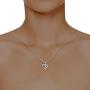 IGI Certified Diamond & Sterling Silver Heart Pendant with 18'' Chain