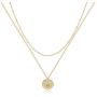 VACRONA Dainty Layered Cross Necklace for Women 14K Gold Plated Gold Faith Pendant Choker Necklace Layering Long Necklace for Women Lucky Love Pendant Necklace Protection Necklace Jewelry Gift