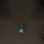 N-A Luminous Glowing in The Dark Moon Lotus Flower Shaped Pendant Necklace for Women Yoga Prayer Buddhism Jewelry