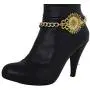 TFJ Women Jewelry Boot Bracelet Bling Flower Victorian Style Pendant Metal Chain Shoe Charm TFJ Women Jewelry Boot Bracelet Bling Flower Victorian Style Pendant Metal Chain Shoe Charm