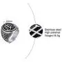 XUANPAI Retro Unisex Leviathan Cross Satanic Ring Brimstone Occult Symbol Signet Band