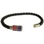 Strongest Link BI Pride Black Braided Leather Bracelet with Magnetic Clasp 7'' Inches Strongest Link BI Pride Black Braided Leather Bracelet with Magnetic Clasp 7'' Inches