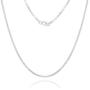 NYC Sterling 1.7mm .925 Sterling Silver Italian Box Chain Necklace Strong and Durable- 16''-24''