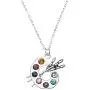Sportybella Artist Paint Palette and Brush Charm Pendant Necklace, Painters Jewelry Gift for Women, Teens & Girls Sportybella Artist Paint Palette and Brush Charm Pendant Necklace, Painters Jewelry Gift for Women, Teens & Girls