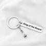 POTIY Chess Gift King of The Board Game Keychain Chess Keychain for Chess Player Chess Lover Chess Master