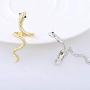2Pcs Snake veiny Rings Punk Hiphop Style Smooth and Textured Adjustable Serpent Ring Animal Jewelry for Women Girls