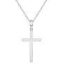 925 Sterling Silver Cross Necklace Pendant Plain Classic Traditional 19'' 925 Sterling Silver Cross Necklace Pendant Plain Classic Traditional 19''