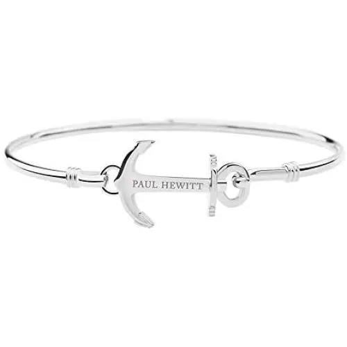 PAUL HEWITT Womens Bangle Silver Anchor Cuff - Bangle Bracelet for Women, Stainless Steel Bangle Bracelets for Women with Anchor Clasp (Silver), Beautiful Jewelry for Women PAUL HEWITT Womens Bangle Silver Anchor Cuff - Bangle Bracelet for Women, Stainless Steel Bangle Bracelets for Women with Anchor Clasp (Silver), Beautiful Jewelry for Women