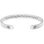 Joycuff Inspirational Mantra Cuff Bracelets for Women Silver Funny Encouragement Motivational Gifts for Her Best Friend Friendship Sister Mother Daughter