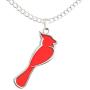 Cardinal Necklace For Women – Cute Red & Silver Charm – Cardinals Appear When Angels Are Near Message Card