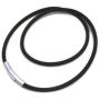 Mixiueuro 2mm Genuine Leather Chain Necklace With Upgrade Ultra Thin Light New Models Titanium steel Clasp, for Men Women