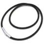 Mixiueuro 2mm Genuine Leather Chain Necklace With Upgrade Ultra Thin Light New Models Titanium steel Clasp, for Men Women