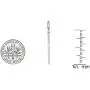 Dazzlingrock Collection 0.25 Carat (ctw) Round White Diamond Ladies Line Dangling Earrings 1/4 CT