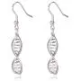 DNA Double Helix Science Stainless Steel Dangle Earrings DNA Double Helix Science Stainless Steel Dangle Earrings