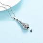 mingkejw Microphone Stainless Steel Cremation Jewelry for Ashes Urn Necklaces Keepsake Memorial Lockets Pendants for Human Ashes