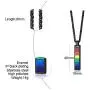 AIKESIWAI Lesbian Necklace,Lesbian Stuff,Pride Rainbow Necklace, Rainbow Rectangular Pendant, Stainless Steel Rainbow Necklace, LGBT Pendant, Gay and Lesbian Pride Pendant AIKESIWAI Lesbian Necklace,Lesbian Stuff,Pride Rainbow Necklace, Rainbow Rectangular Pendant, Stainless Steel Rainbow Necklace, LGBT Pendant, Gay and Lesbian Pride Pendant