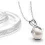 Pearl Necklace Infinity Pendant Freshwater Cultured/Tahitian Black Pearl Necklace with Sterling Silver Chain Gift for Women Girls Valentines Day Pearl Necklace Infinity Pendant Freshwater Cultured/Tahitian Black Pearl Necklace with Sterling Silver Chain Gift for Women Girls Valentines Day
