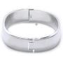 MARSHAL METAL Fashion Bangle High Polished Silver Plated Bangle Bracelet