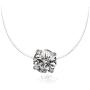 Ya Malanii Clear Choker Necklace with Rhinestone Pendant for Women and Girls