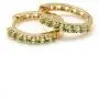 Dazzlingrock Collection Round Gemstones Ladies Huggies Hoop Earring, Available in Various Gemstones & Metal in 10K/14K/18K Gold
