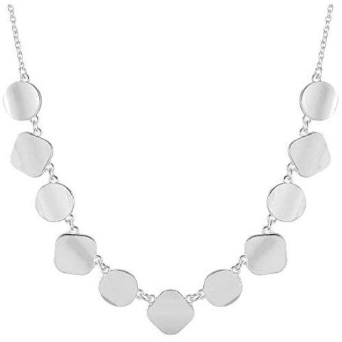 Collar Necklace for Women Polished Alloy Statement Necklace Fashion Jewelry