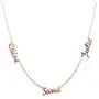 Three Name Necklace for Women Custom Family Chain Nameplate Pendant Gift Three Name Necklace for Women Custom Family Chain Nameplate Pendant Gift