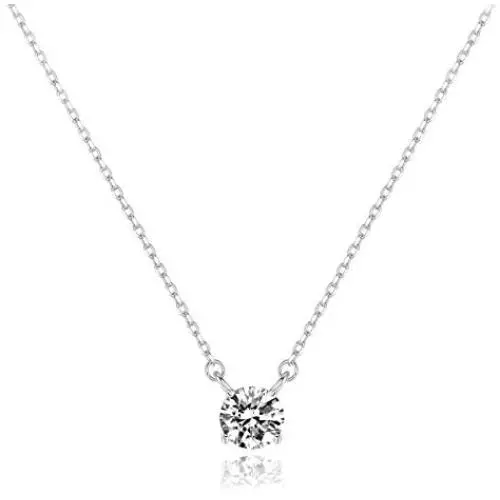 Swarovski Necklaces with 7mm Solitary Crystal Hypoallergenic for Women Girls